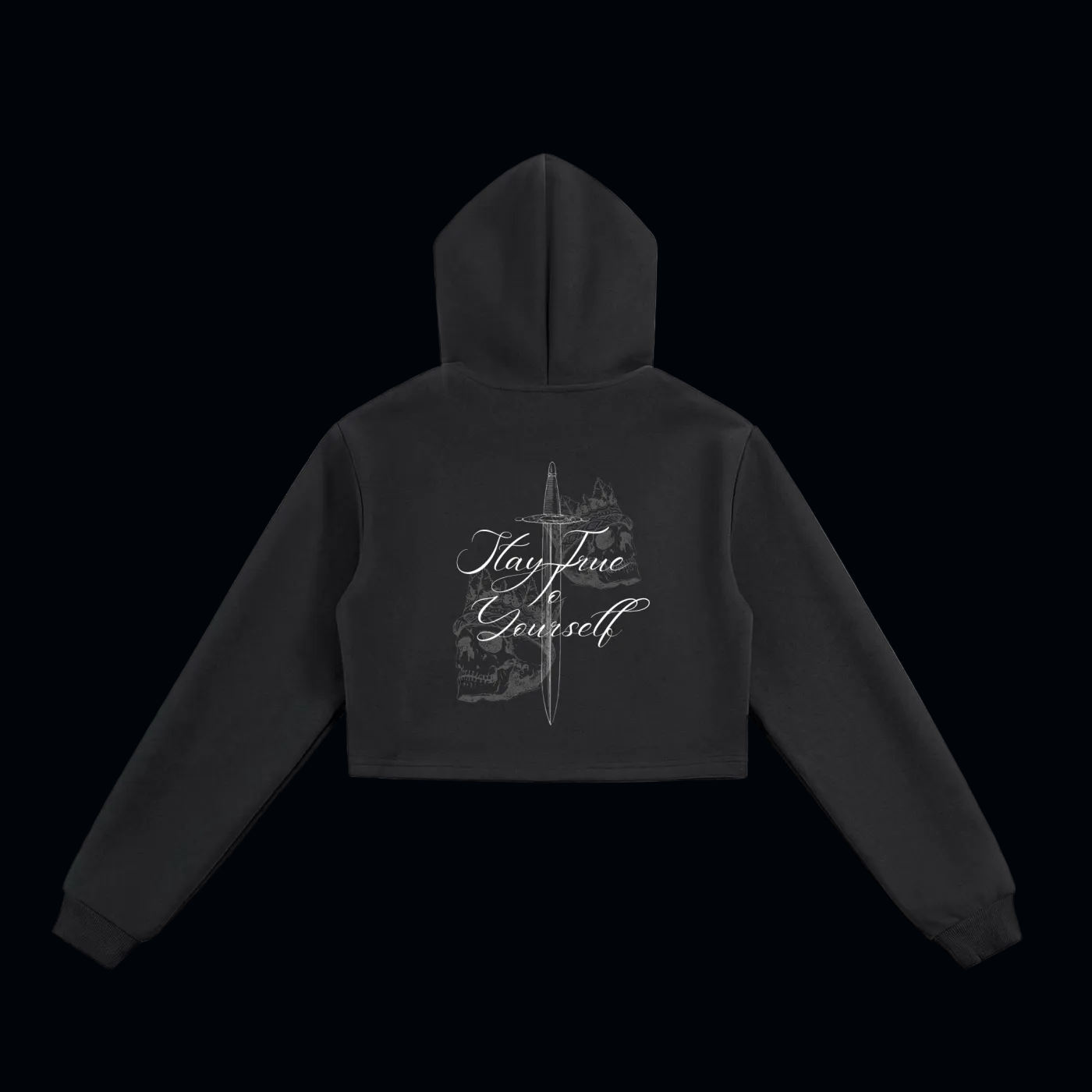 TRUE STRTWR Cropped Zip-Up Hoodie(W)