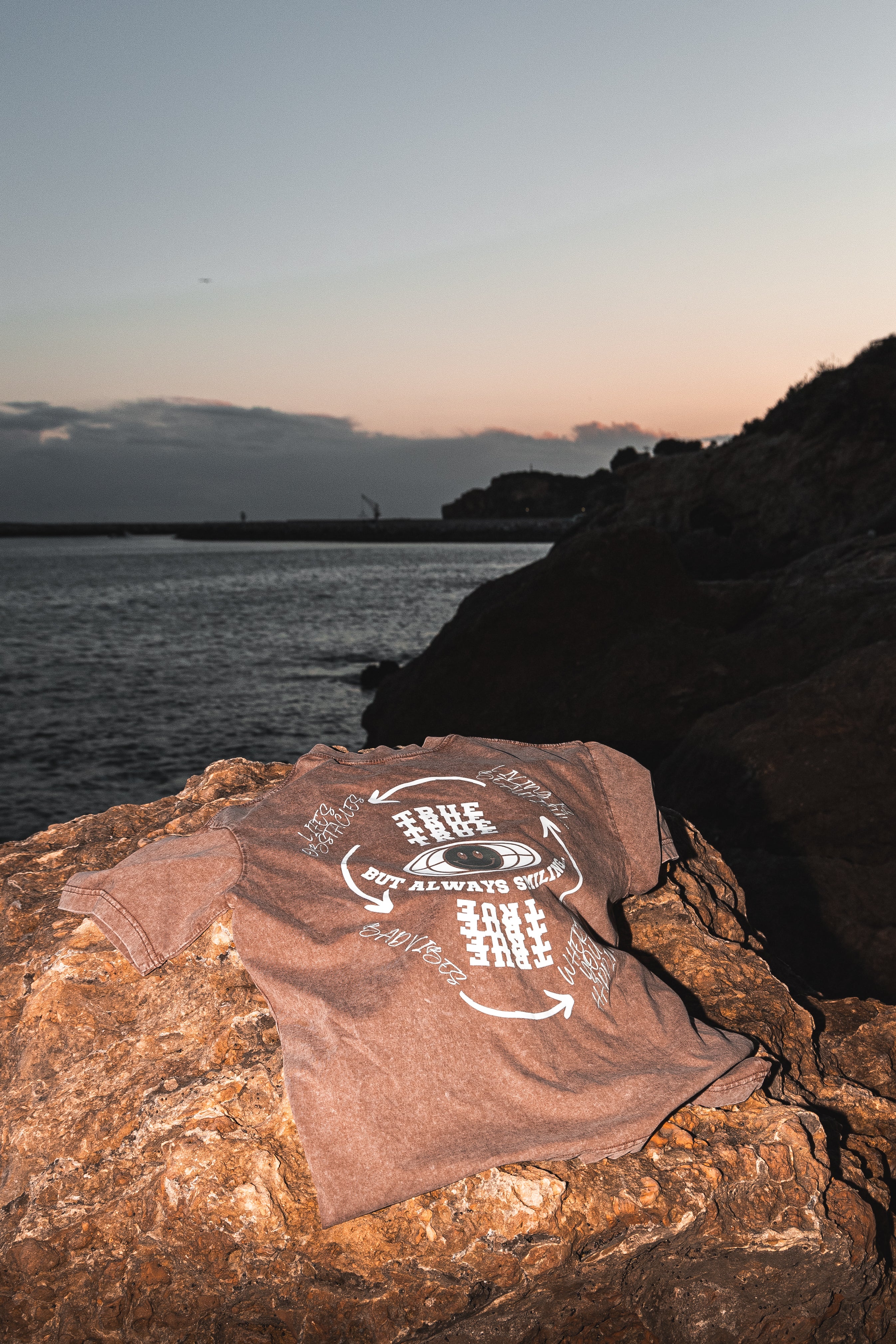 TRUE STRTWR Washed Brown Tee