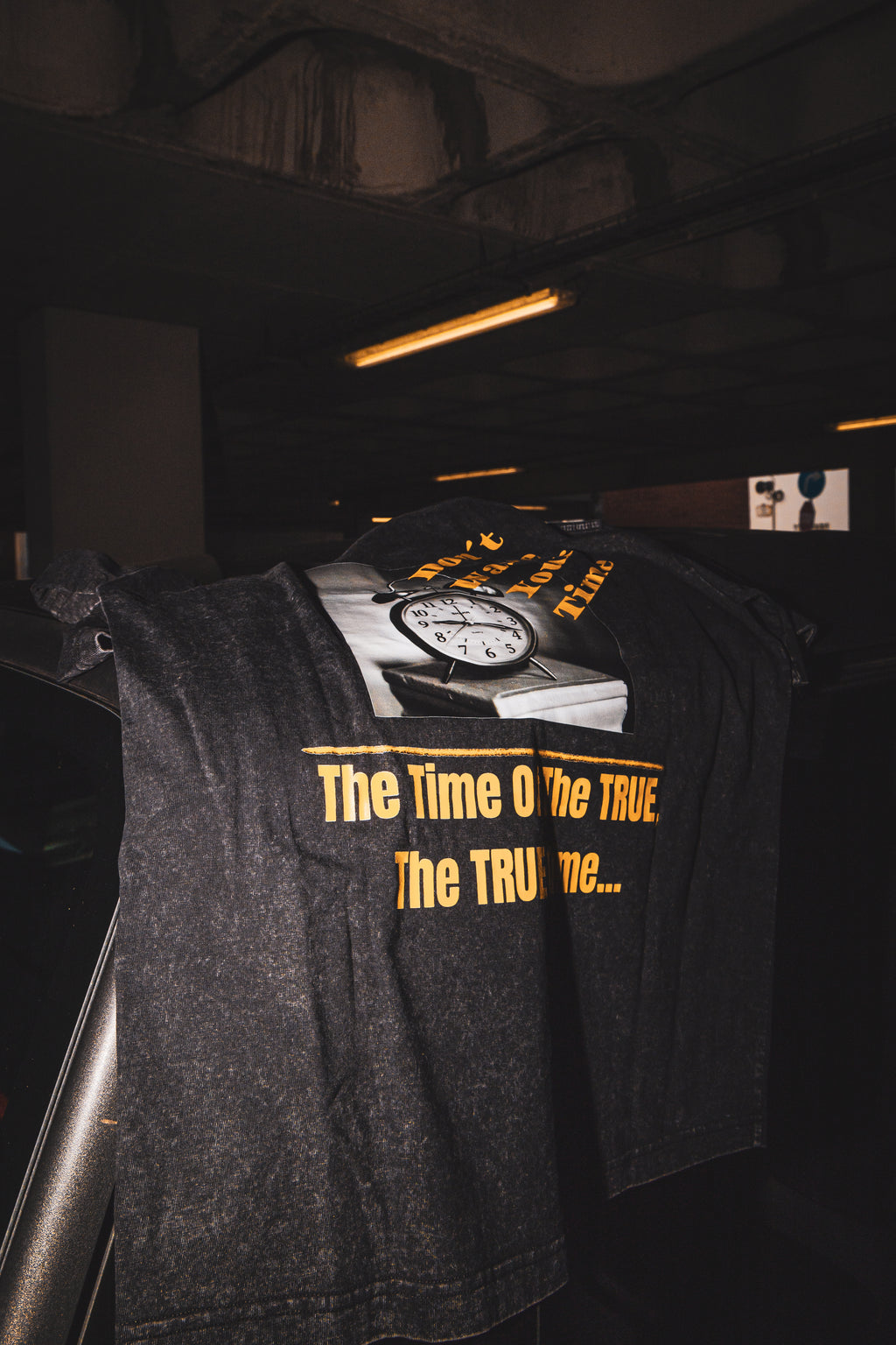 TRUE STRTWR Washed Black Tee