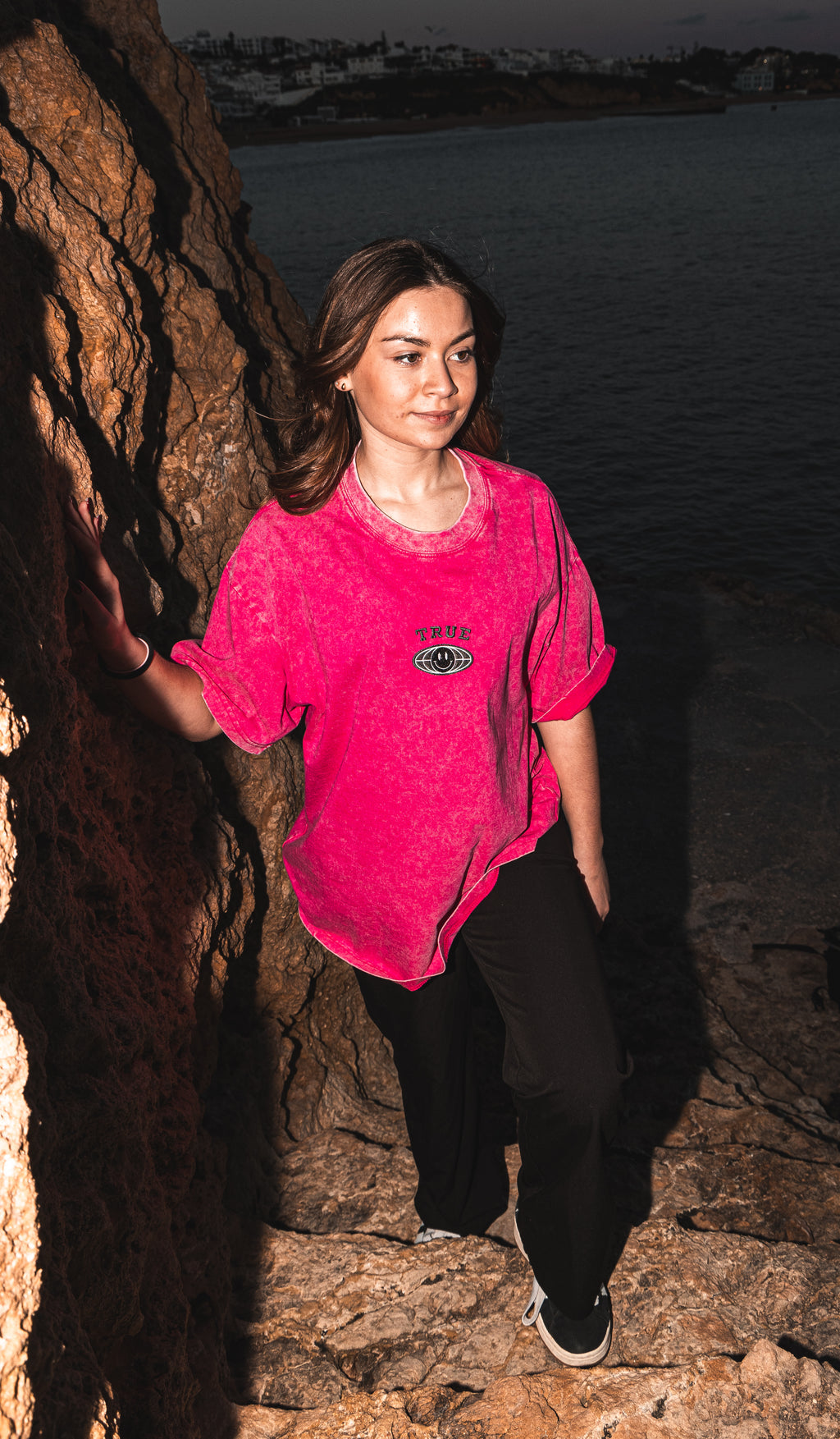 TRUE STRTWR Washed Pink Tee
