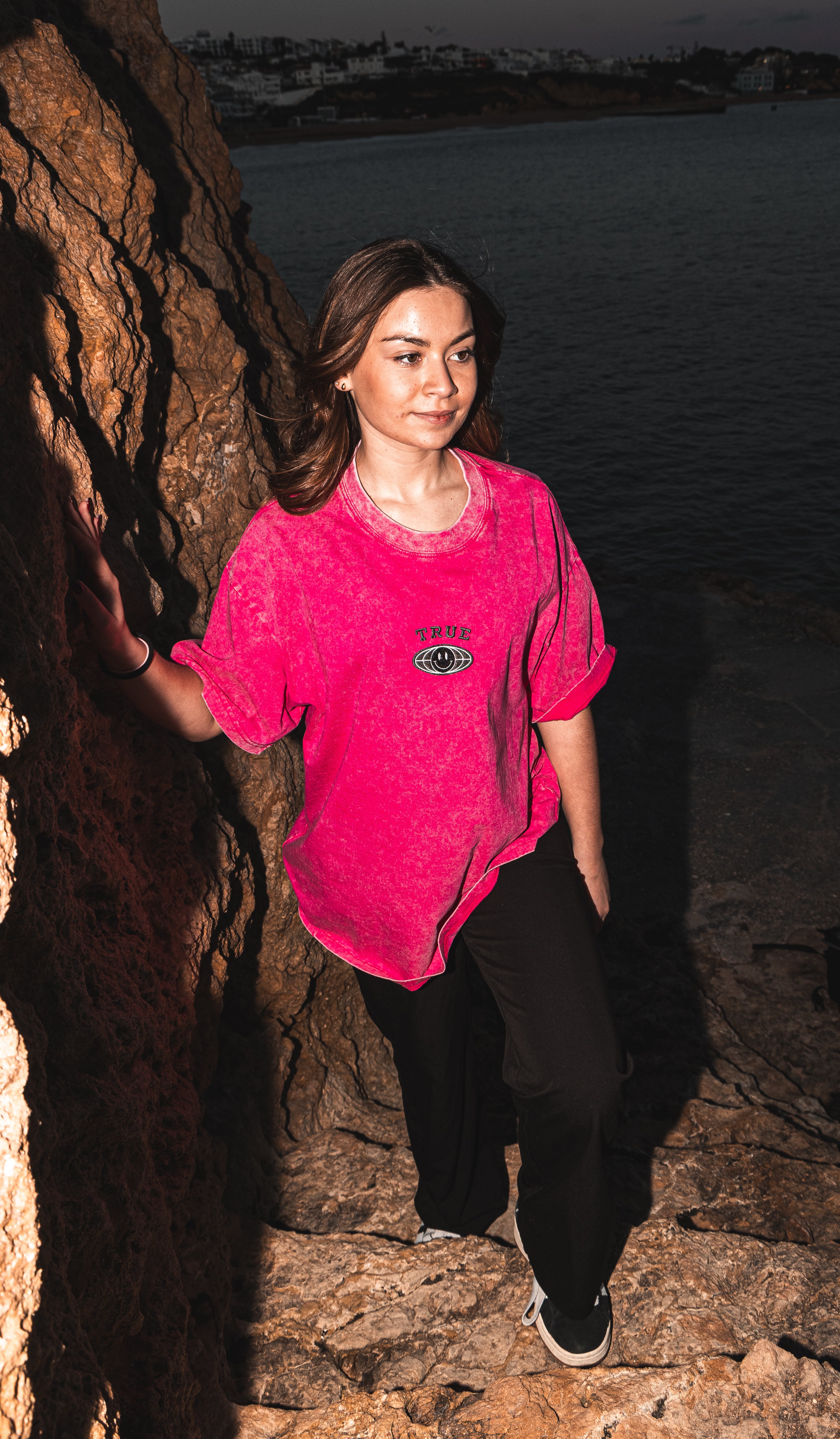 TRUE STRTWR Washed Pink Tee