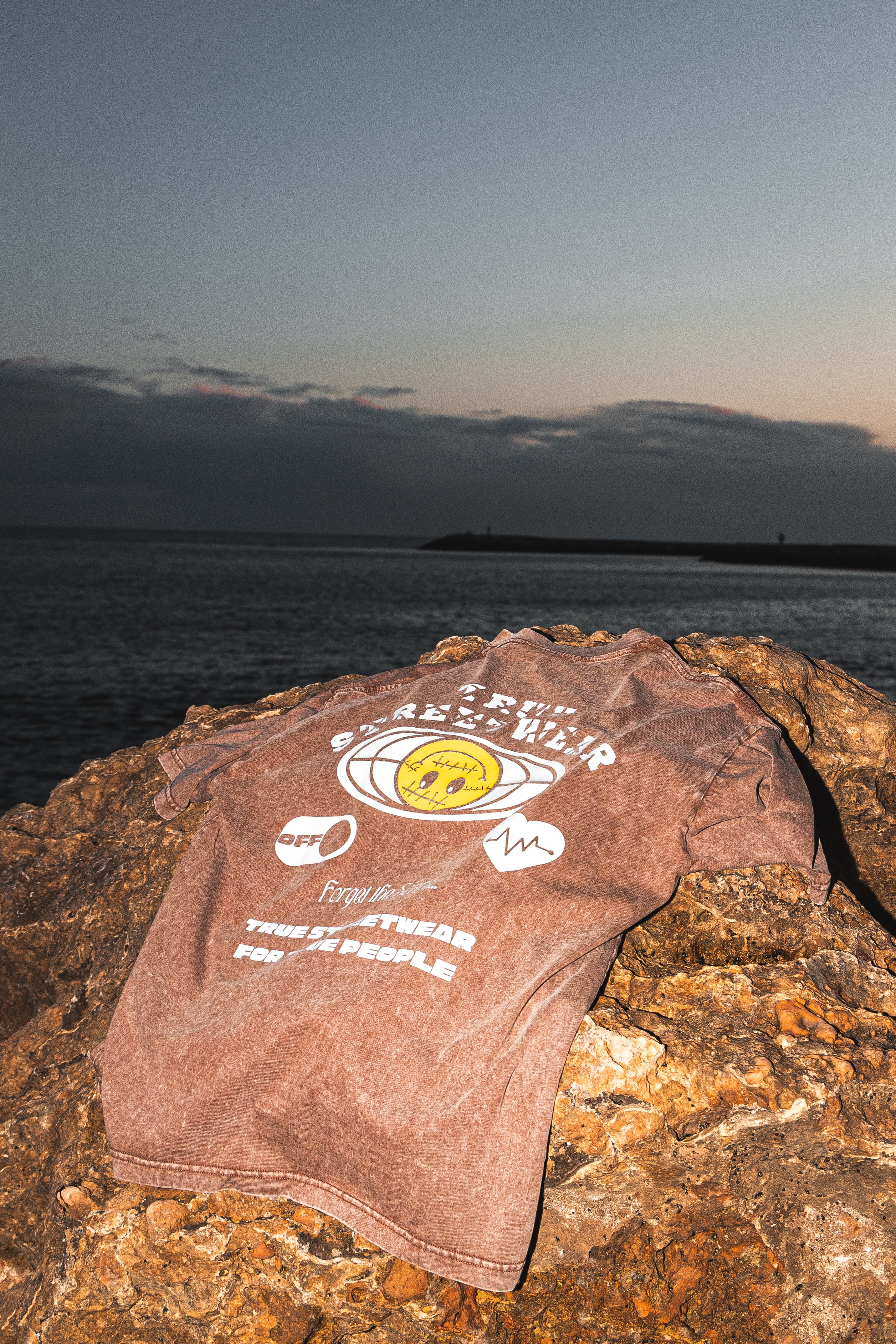 TRUE STRTWR Washed Brown Tee