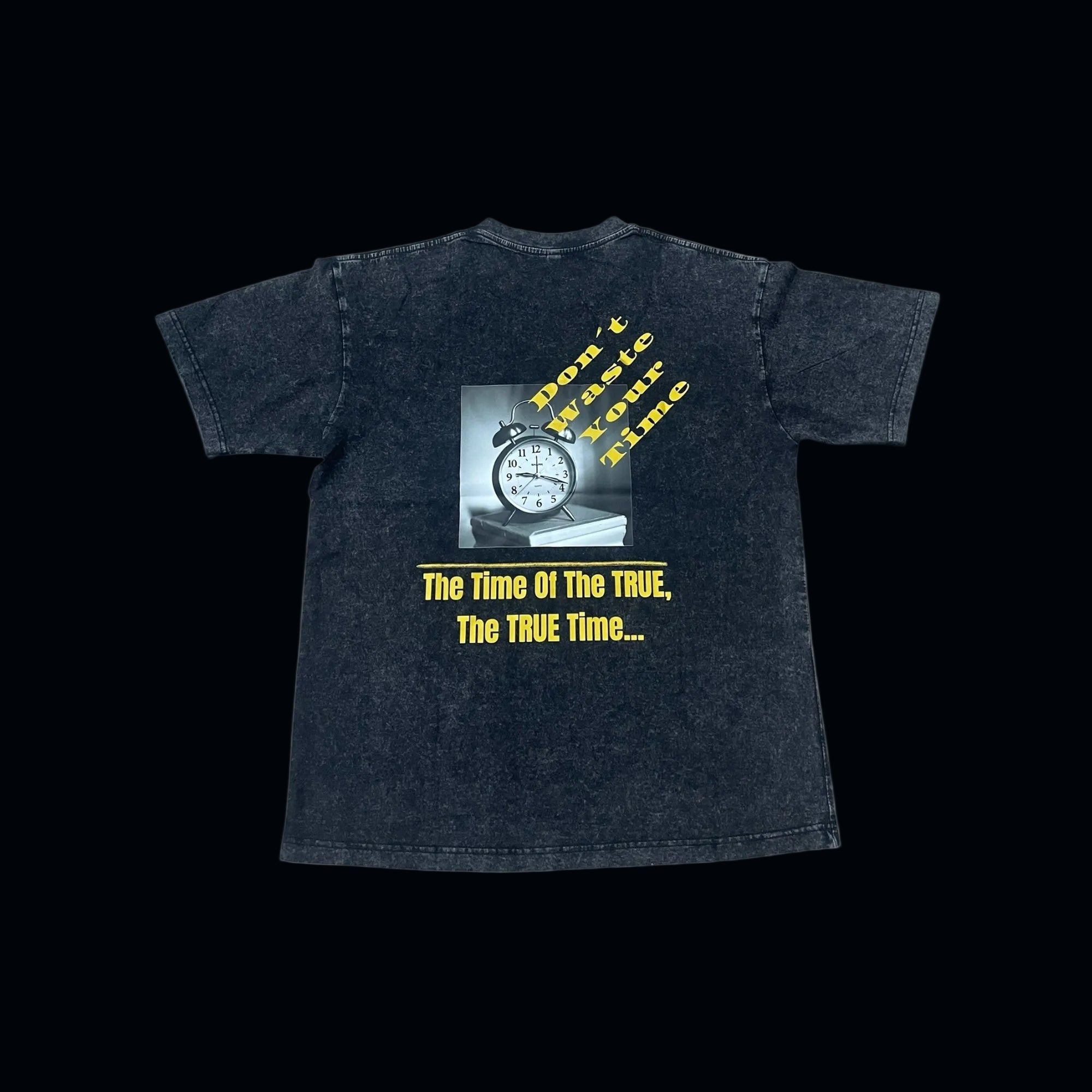 TRUE STRTWR Washed Black Tee