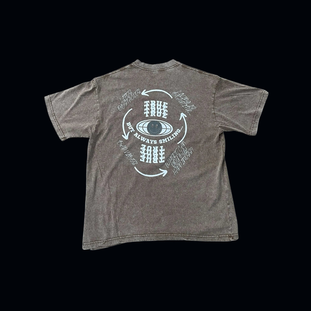 TRUE STRTWR Washed Brown Tee