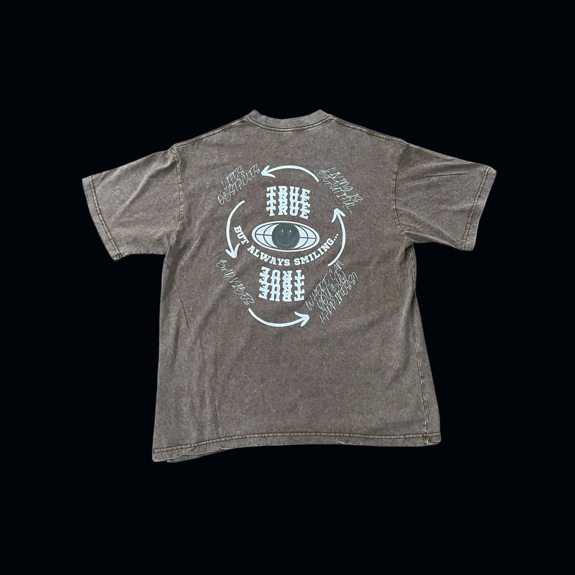 TRUE STRTWR Washed Brown Tee