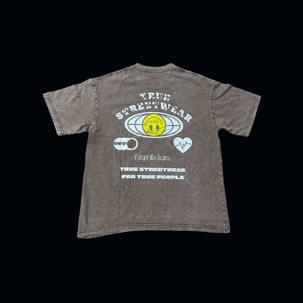 TRUE STRTWR Washed Brown Tee