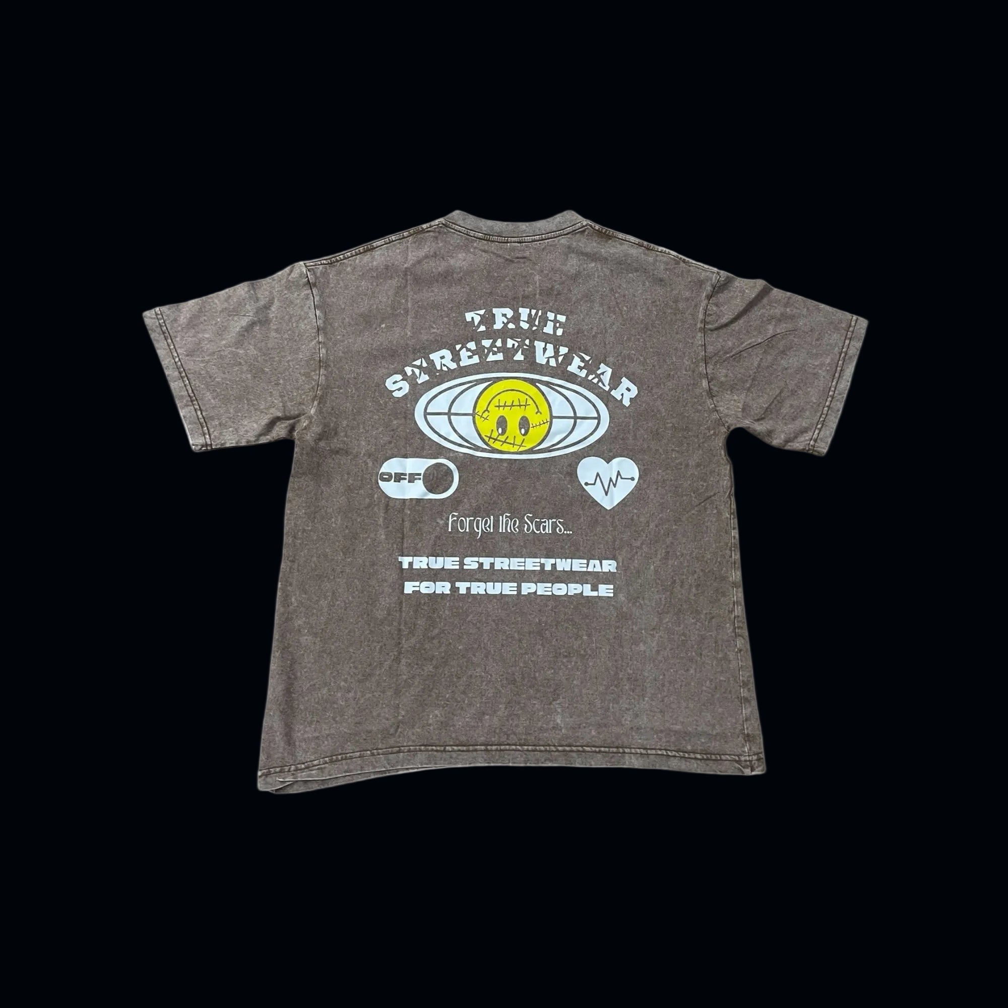 TRUE STRTWR Washed Brown Tee