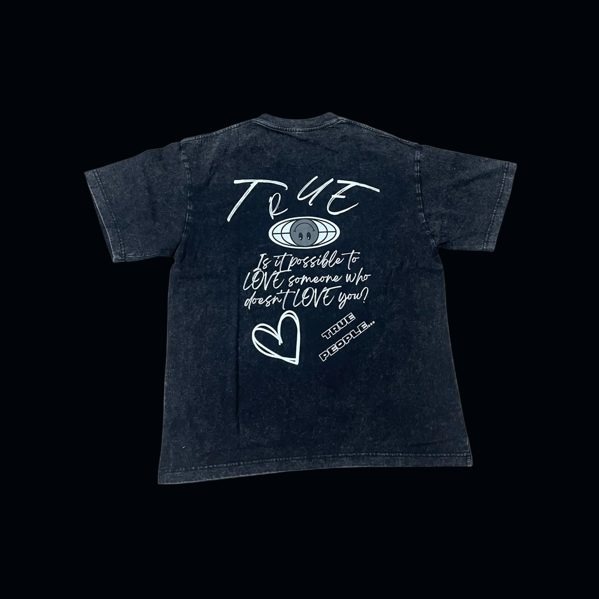 TRUE STRTWR Washed Black Tee