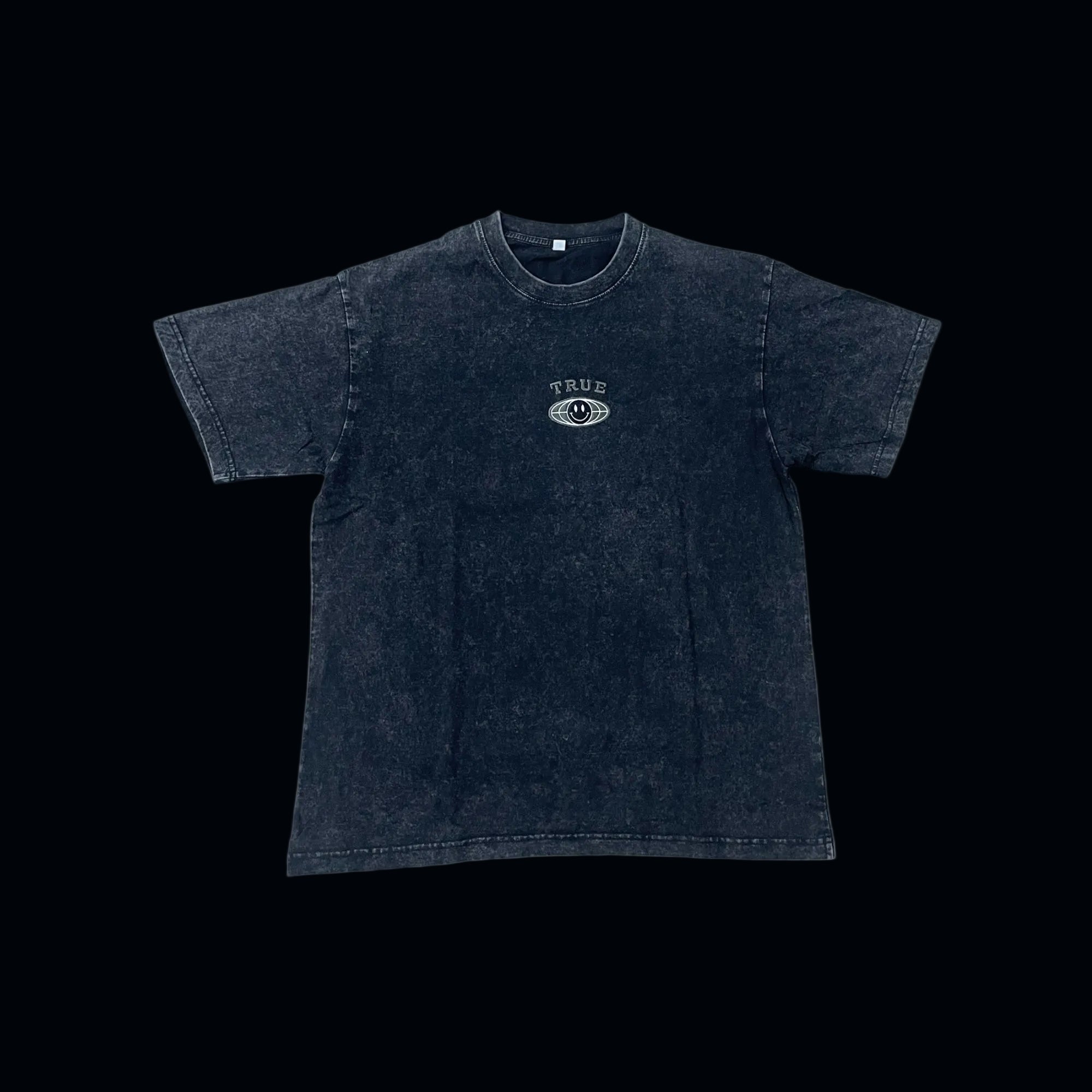 TRUE STRTWR Washed Black Tee