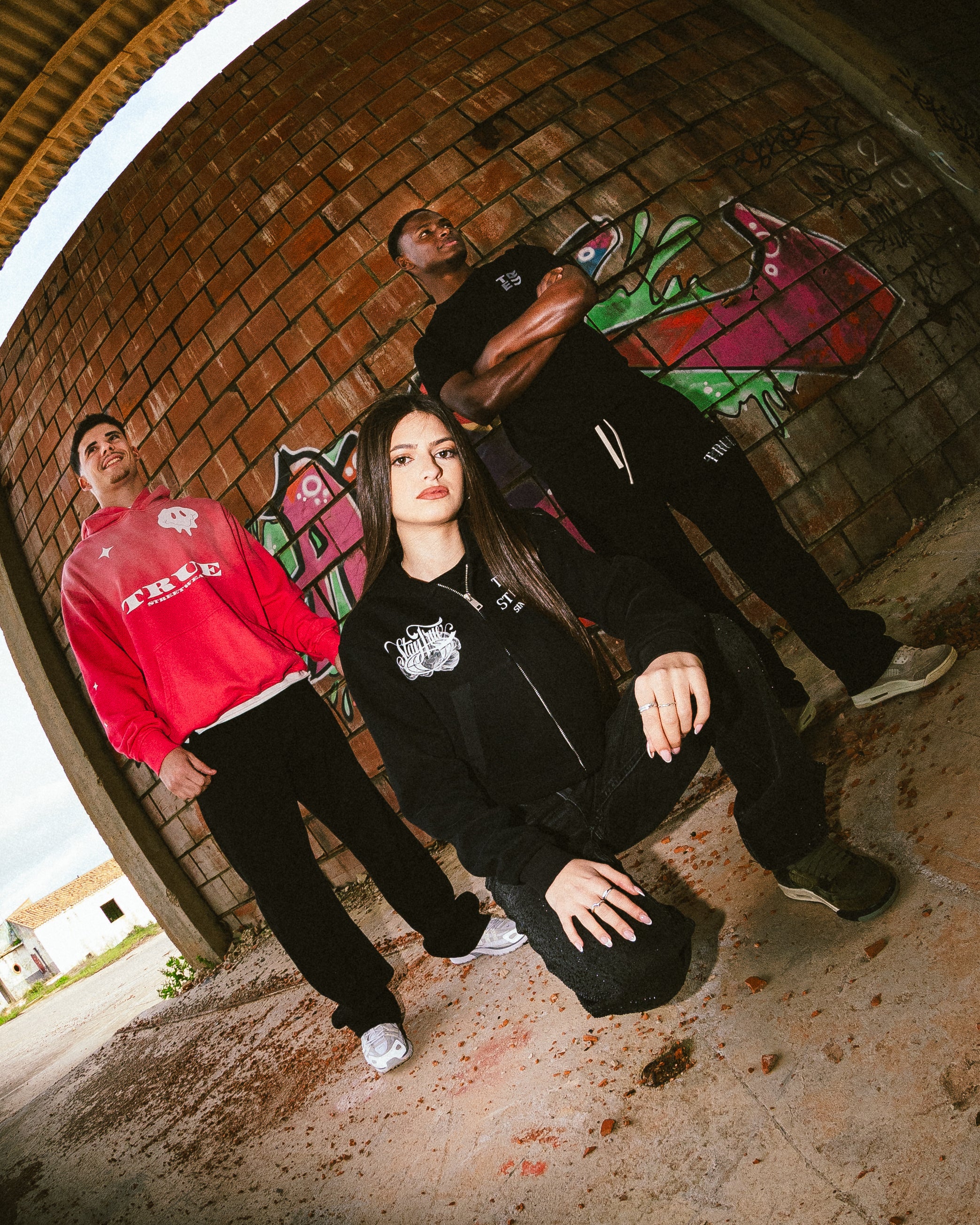 TRUE STRTWR Cropped Zip-Up Hoodie(W)